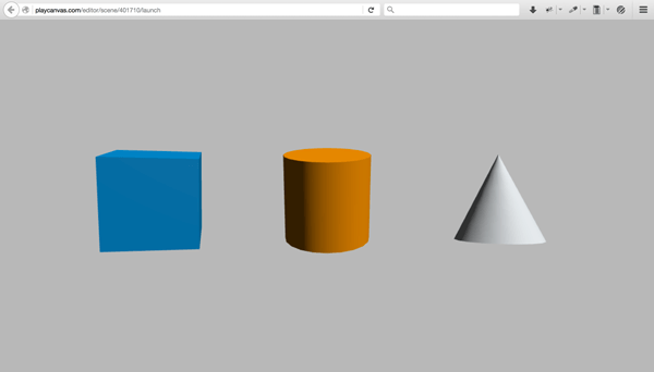 PlayCanvas Editor - Shapes