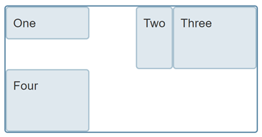 A grid in a horizontal writing mode