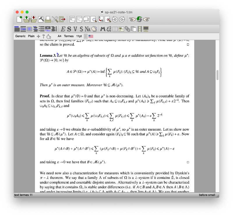 TeXmacs MathML example